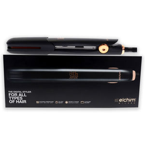 8th Sense Styler Flat Iron - Black by Elchim 2 Pc 1 Inch Flat Iron, Clutch Bag